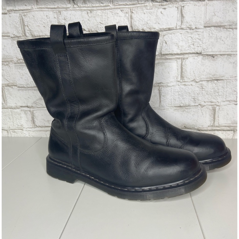 Dr. Martens Idris Rigger Leather Motorcycle Boots